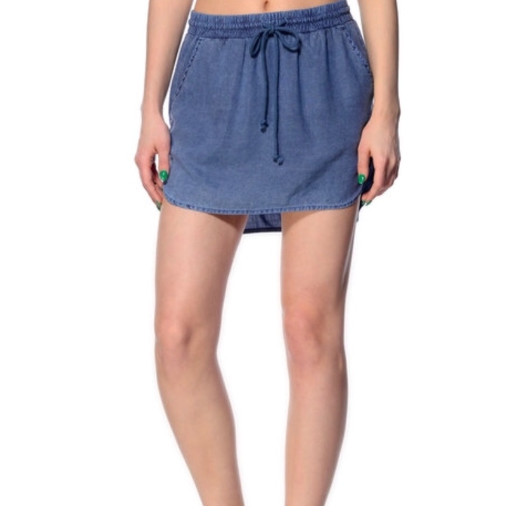 Cloth & StoneShirttail Pull-on Tencel Skirt